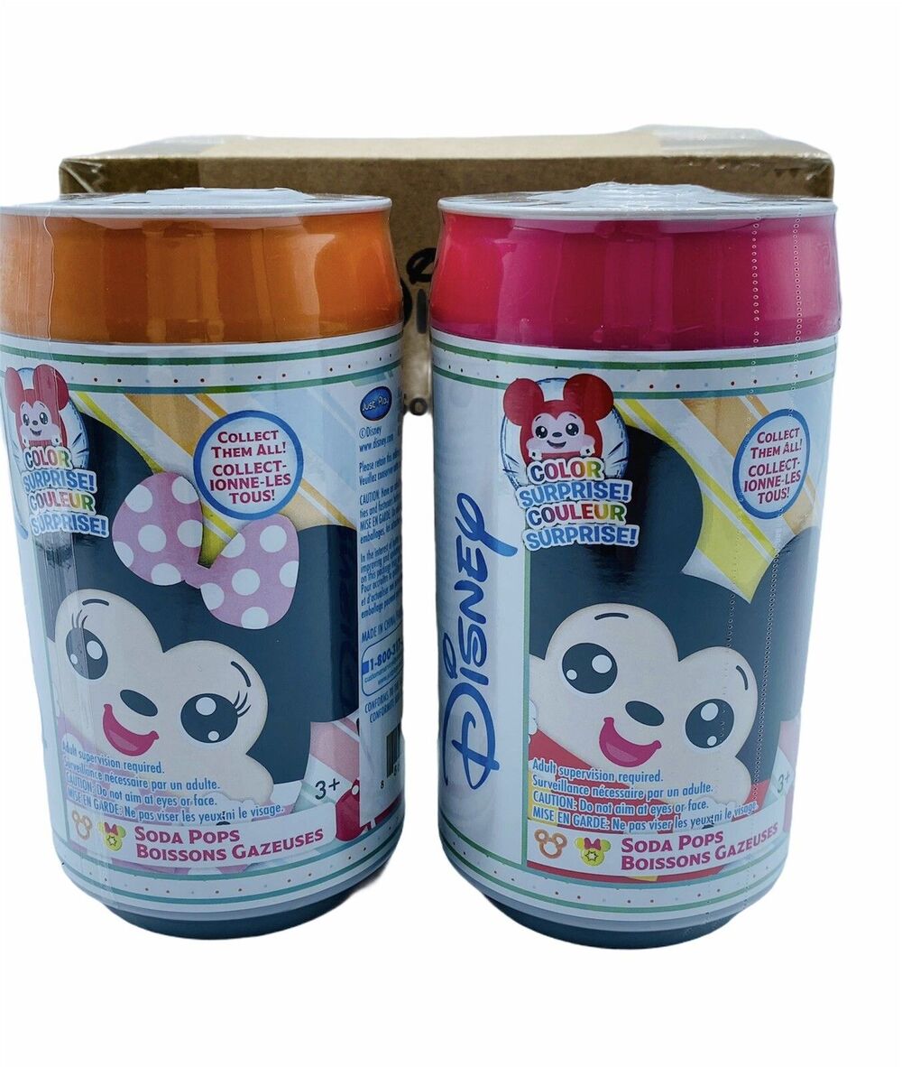 Disney Color Surprise Pink Orange Plush Toy New Just Play Soda Pop